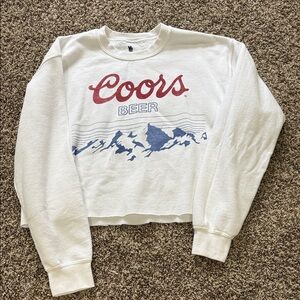 Coors cropped sweatshirt